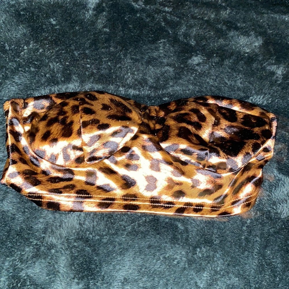 Cheetah print tube top